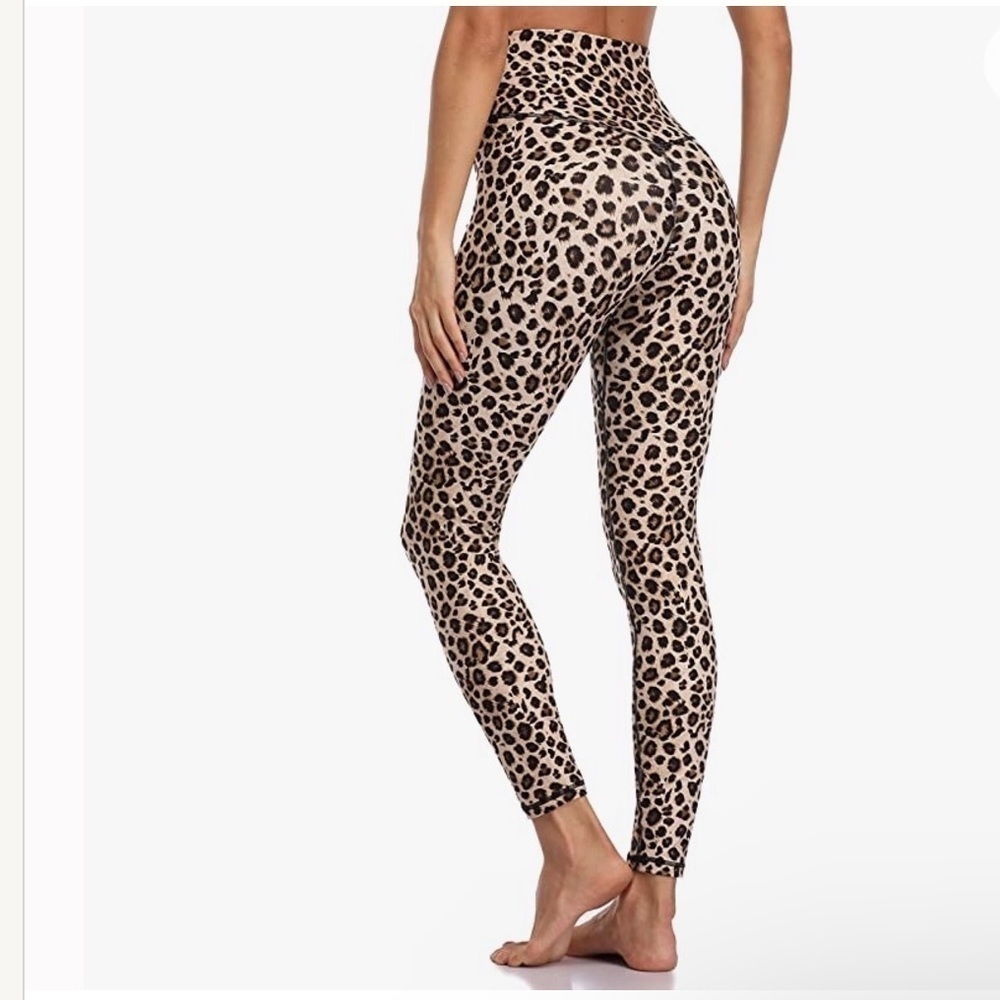 Colorfulkoala Leggings Leopard Yoga Gym Workout Running  Lounge Outdoor Comfy - Picture 2 of 14